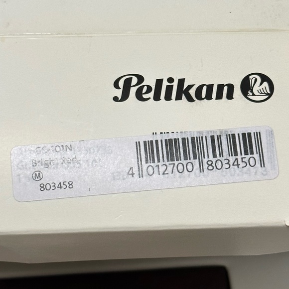 PELIKAN Fountain Pen Bright Red M101N 14K 800 Limited Marble Motif NWB - Picture 8 of 8